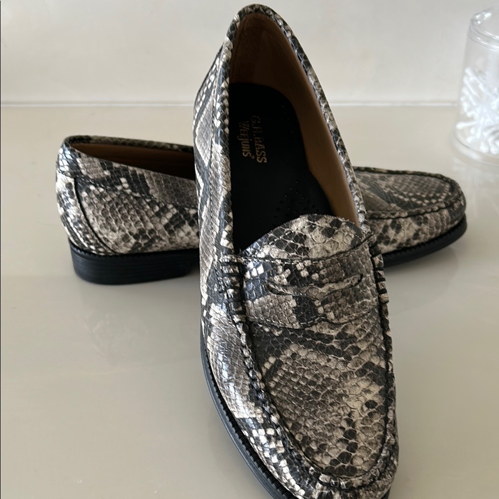 Bass Weejun Snakeskin Loafers